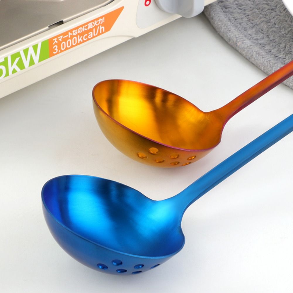 Kitchen.Gadgets With A Z - Z型の鍋用スプーン、長柄、火傷防止、油こし、スキマースプーン、滑らかに吊るせるスープレードル、キッチン用品