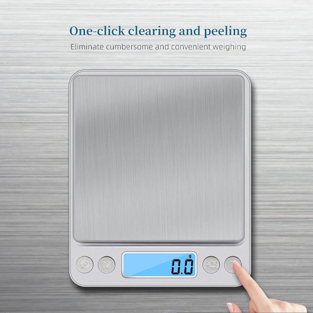 Digital Kitchen Scale - デジタルキッチンスケール精密スケール0.01g 3kg/500g LCD電子スケール、食品、ダイエット、ジュエリー、郵便、計量用