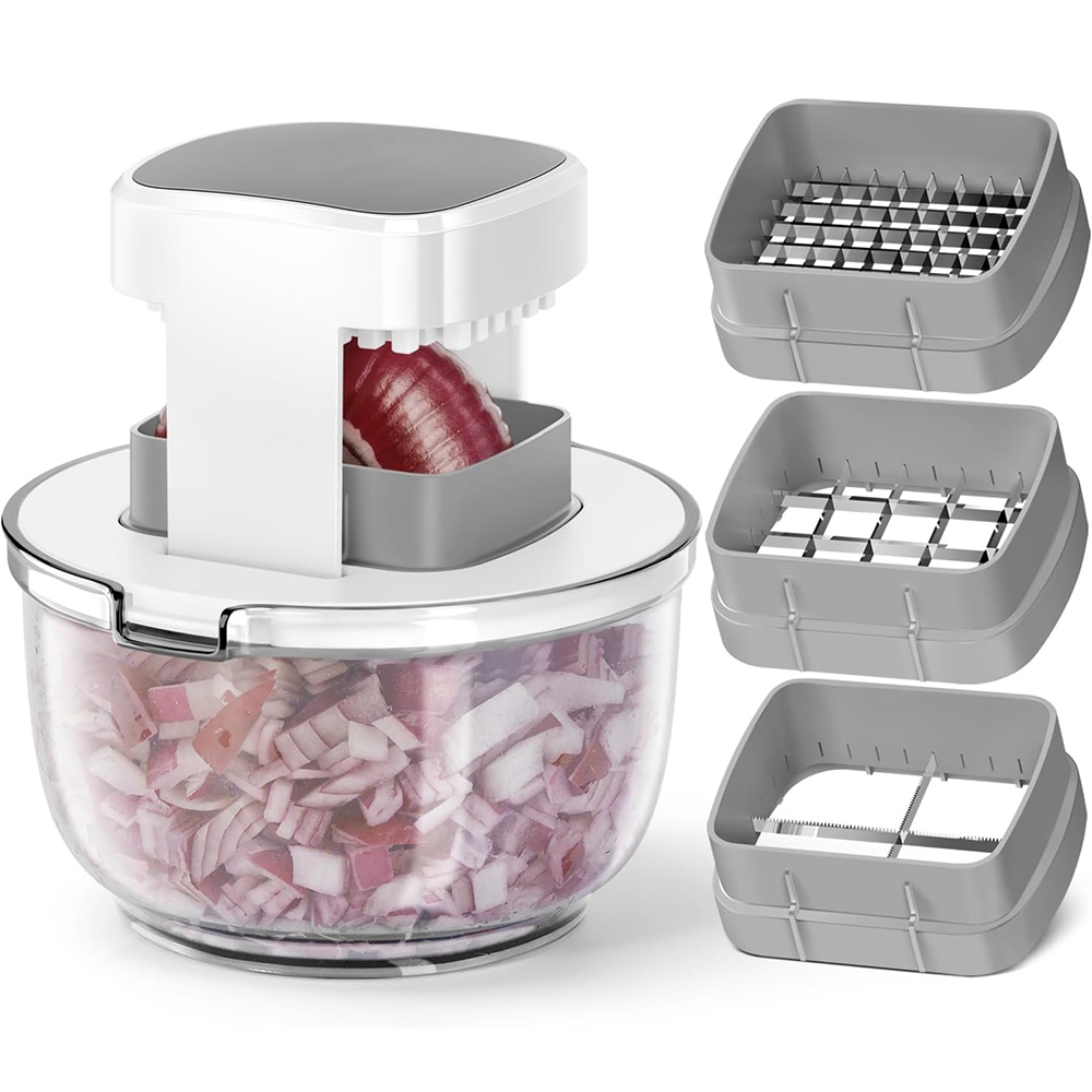 Korean Kitchen Gadgets - LMETJMA 3 in 1 野菜チョッパー 多機能野菜チョッパーカッター