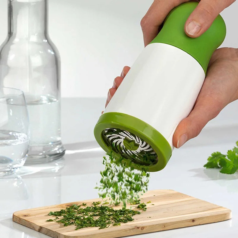 Korean Kitchen Gadgets - 手動ハーブグラインダー、スパイスミル、パセリシュレッダー、チョッパー、野菜カッター、コリアンダーミンサー、チリ＆コリアンダーキッチンツールガジェット