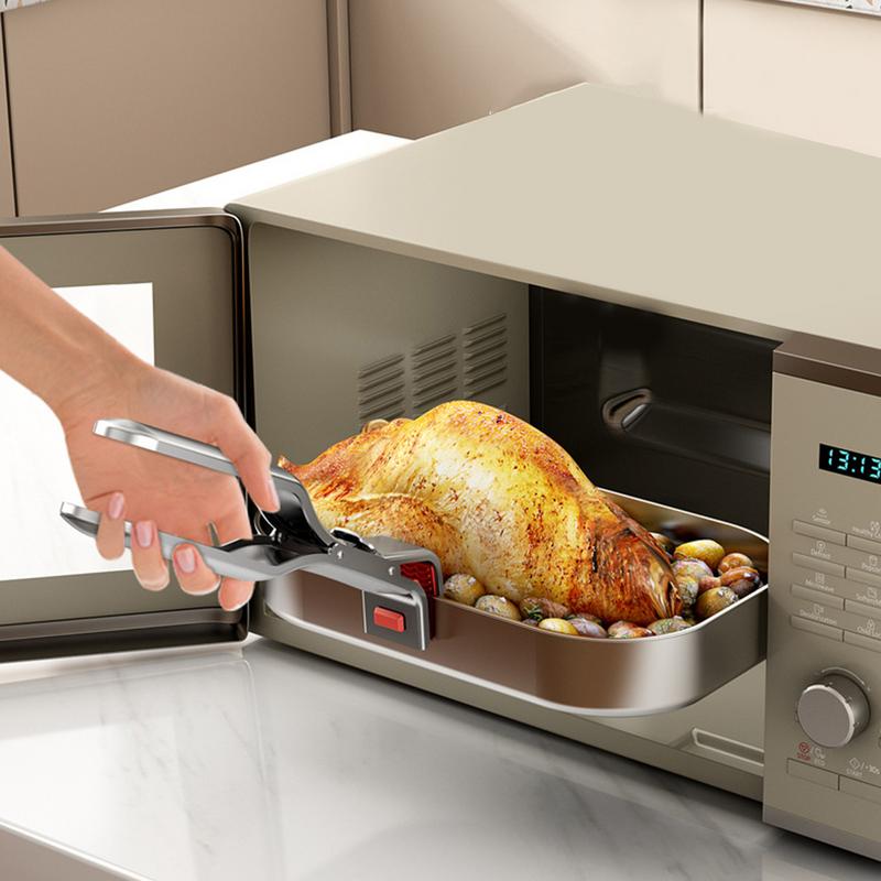 Kitchen Gadgets Air Fryer - ホットディッシュプレートクリップ火傷防止ボウルクリップグリッパー人間工学に基づいたハンドルボウルクランプホルダーフライパンエアフライヤーキッチンガジェット