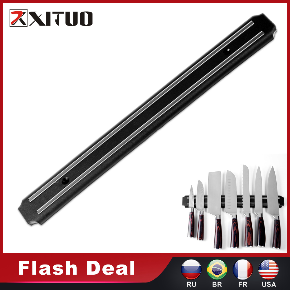 Magnetic Knife Strip - XITUO 高品質磁気ナイフホルダー壁掛けストリップカッターステンレス鋼収納ラックホームマグネットキッチンアクセサリー