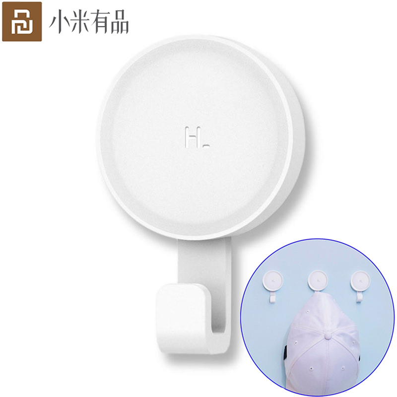 Xiaomi Kitchen Gadgets - Xiaomiスマートマイホームハッピーライフホワイトフック6個入りバスルーム寝室キッチン壁最大3kg xiaomiライフ用