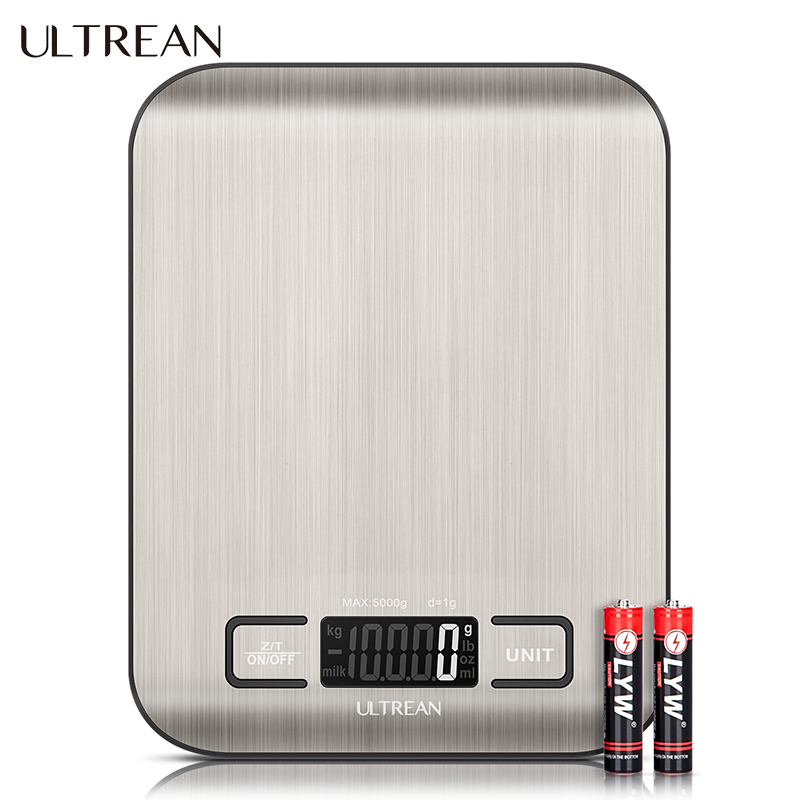 Digital Kitchen Scale - Ultrean-デジタルキッチンスケール,多機能電気食品スケール,液晶ディスプレイ,高精度,防水,5000g, 1g