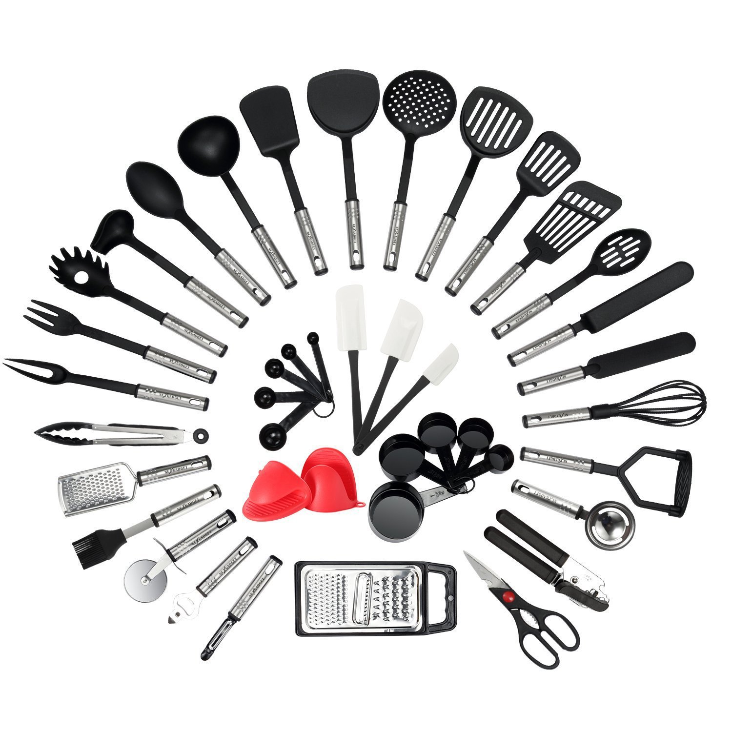Kitchen Gadgets For Cooking - ホットセール42点セット ノンスティック耐熱ナイロンステンレス製キッチン用品/調理器具/アクセサリー/調理ツール/キッチンツールセット