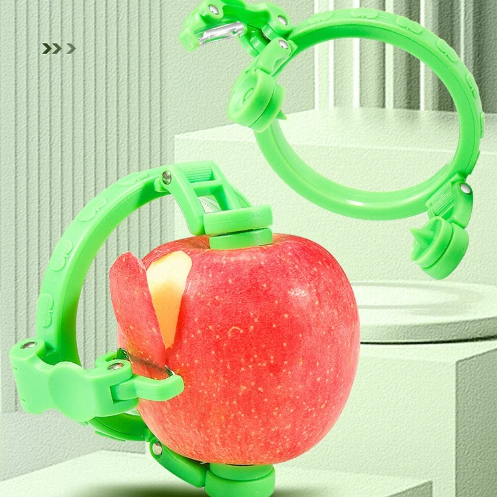Kitchen Gadgets Ideas - ハンドヘルド回転式リンゴ皮むき器、フルーツ野菜用スパイラルスライサー、キッチンガジェットギフトアイデア、簡単使用コアツール