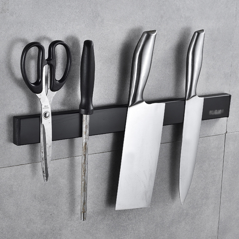 Magnetic Knife Strip - 磁気壁掛けナイフホルダー,ステンレス鋼ドリルなし,包丁,食器棚
