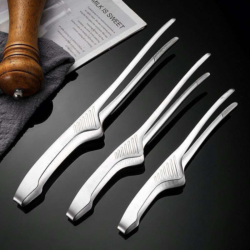 Korean Kitchen Gadgets - 1/2/5 個ステンレス鋼食品トング韓国バーベキューバーベキューステーキクリップ多目的食品クリップキッチンガジェットバーベキューアクセサリー