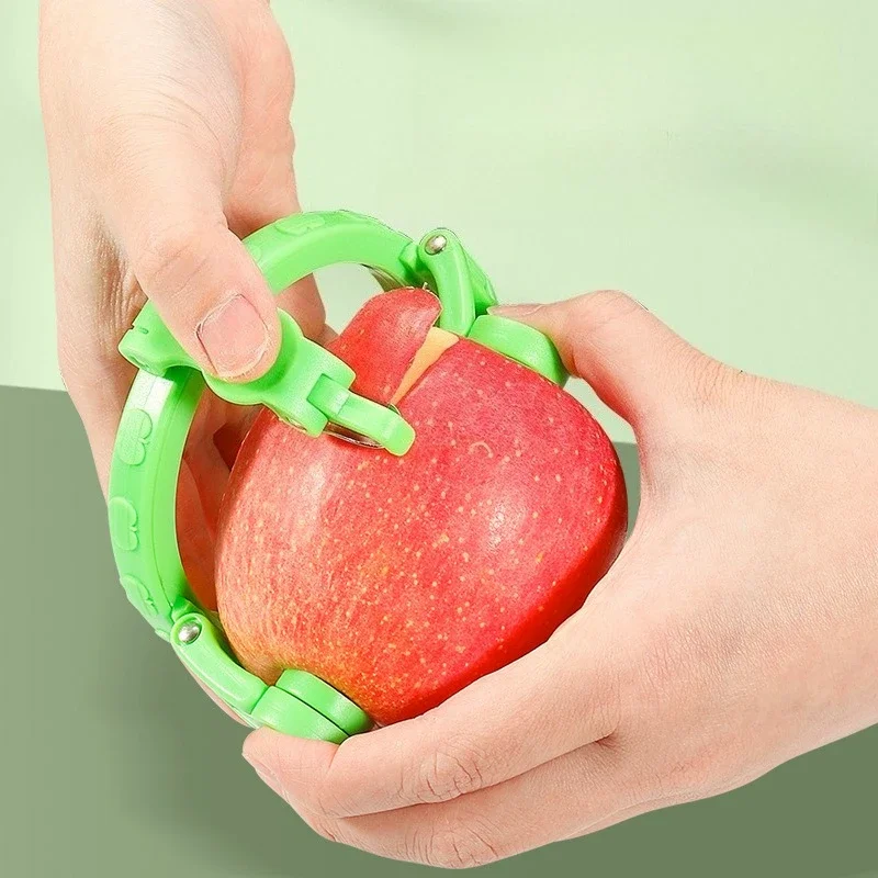 Kitchen Gadgets Ideas - 果物と野菜のツール、リンゴや梨用の手持ち回転式ピーラー、キッチンガジェット、フルーツスパイラライザーピーラーマシン、ギフトアイデア