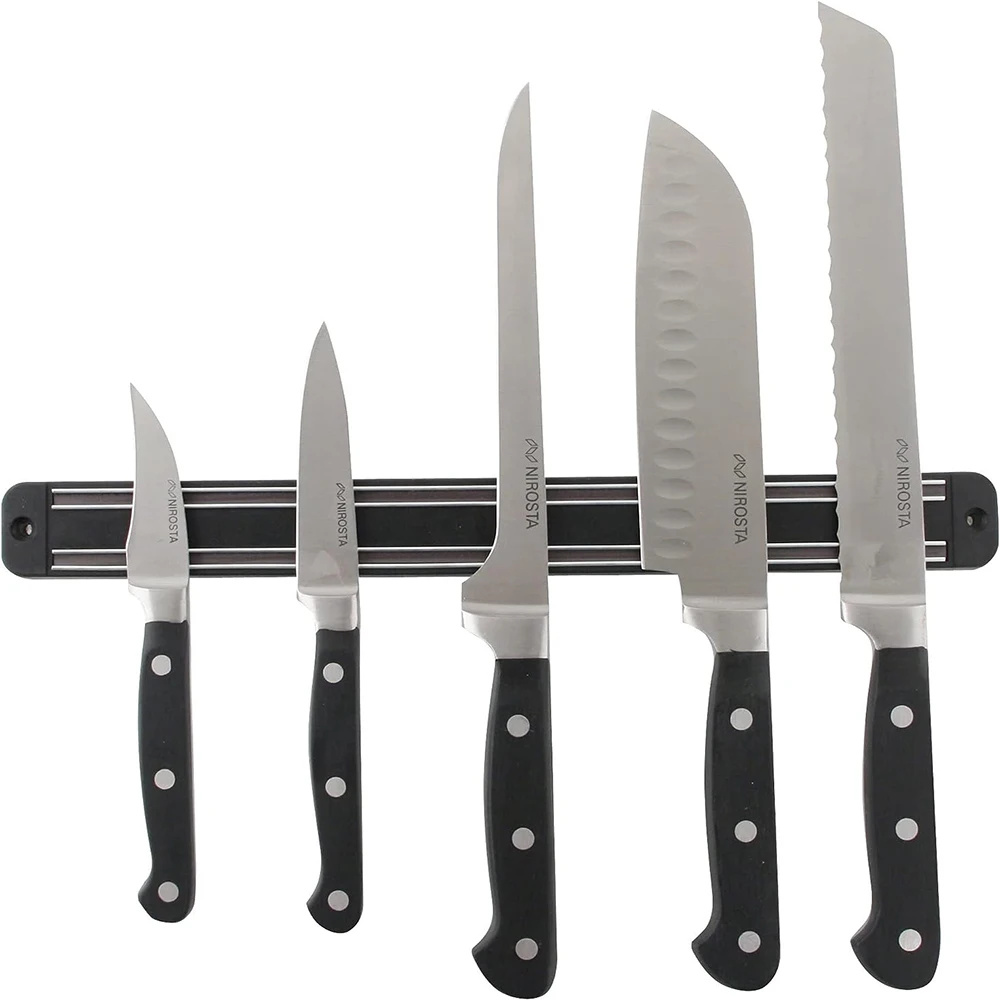 Magnetic Knife Strip - 13 インチ磁気ナイフホルダー壁掛けステンレス鋼磁気ナイフストリップ強力な強力なナイフラック収納キッチンバー