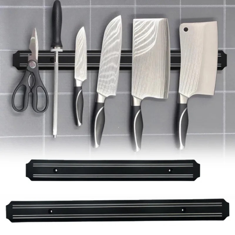 Magnetic Knife Strip - 1個入り これでキッチンスペースを最大限に活用！磁気式ナイフストリップスチールナイフバー ホルダーラック用 キッチン用品ツール キッチンアクセサリー