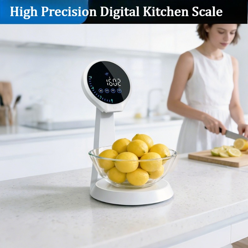 Digital Kitchen Scale - 高精度デジタルキッチンスケール、正確なグラム計量機能付き多機能フードベーキングスケール