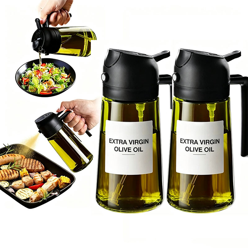 オリーブオイルディスペンサー キッチン用品用プラスチックボト - Kitchen Gadgets Air Fryer のレビューと価格