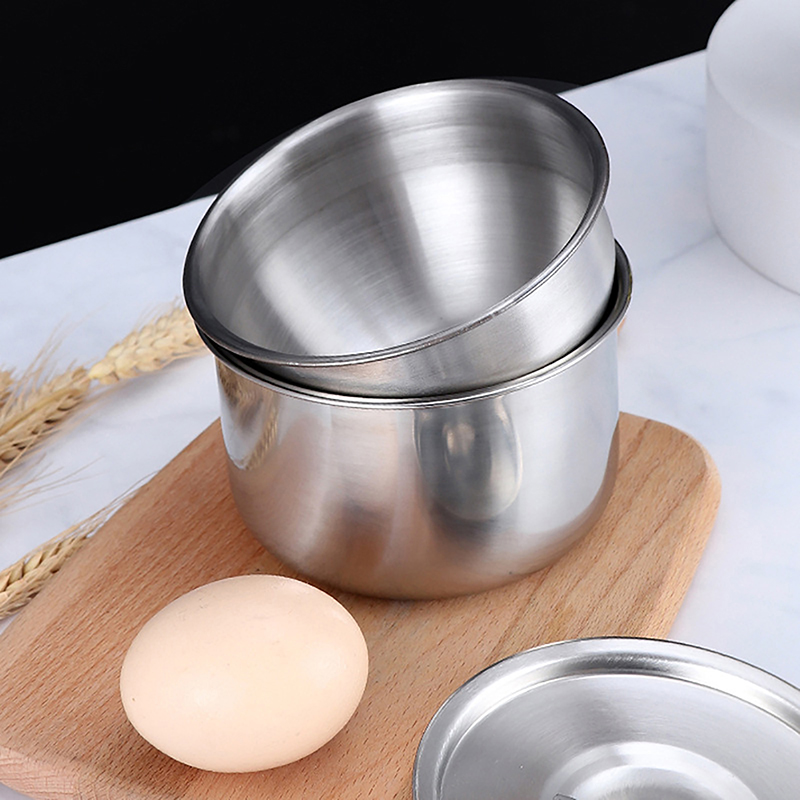 1Pc ステンレス鋼ライスボウル蓋付きスープボウル蒸しライス - Korean Kitchen Gadgets のレビューと価格