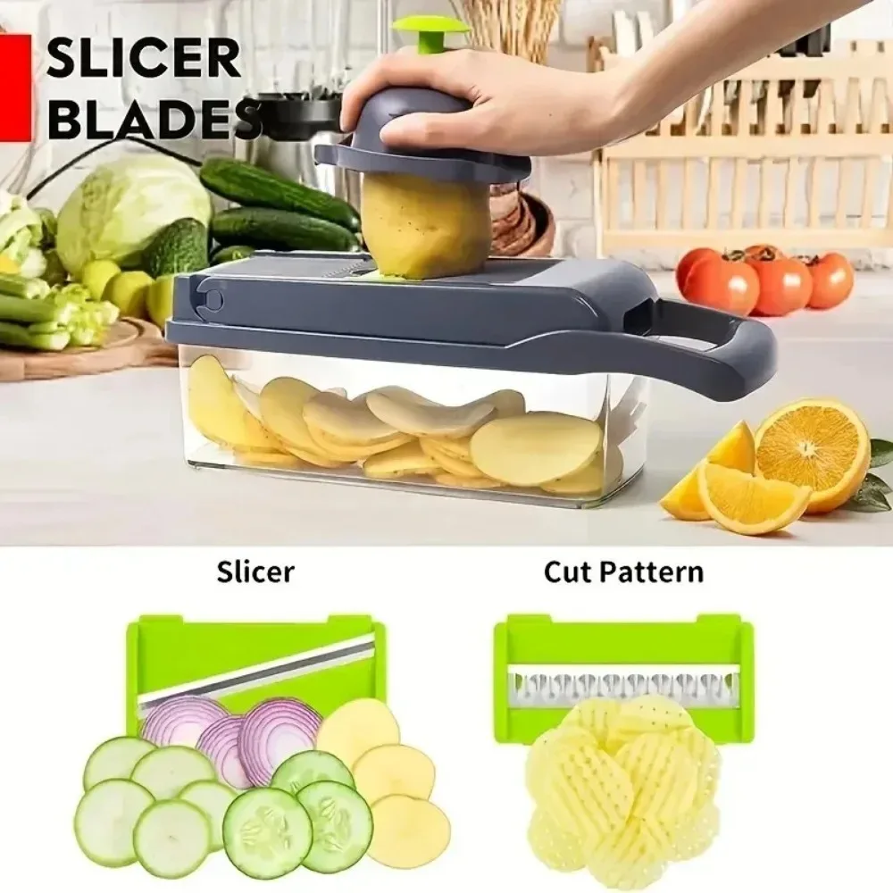多機能野菜チョッパーハンドル食品格子食品チョッパー野菜スライ - Korean Kitchen Gadgets のレビューと価格