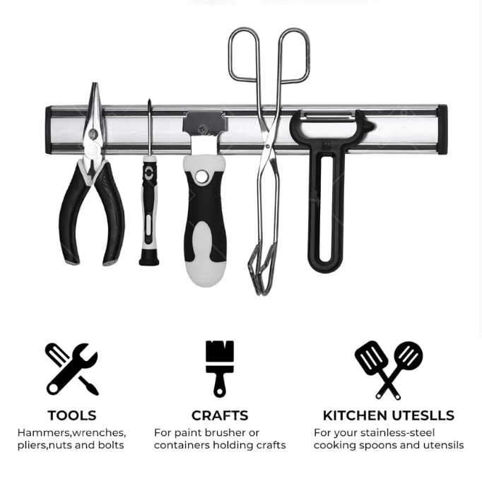 キッチンナイフホルダー多機能強力ナイフラック収納壁掛けマグネ - Magnetic Knife Strip のレビューと価格