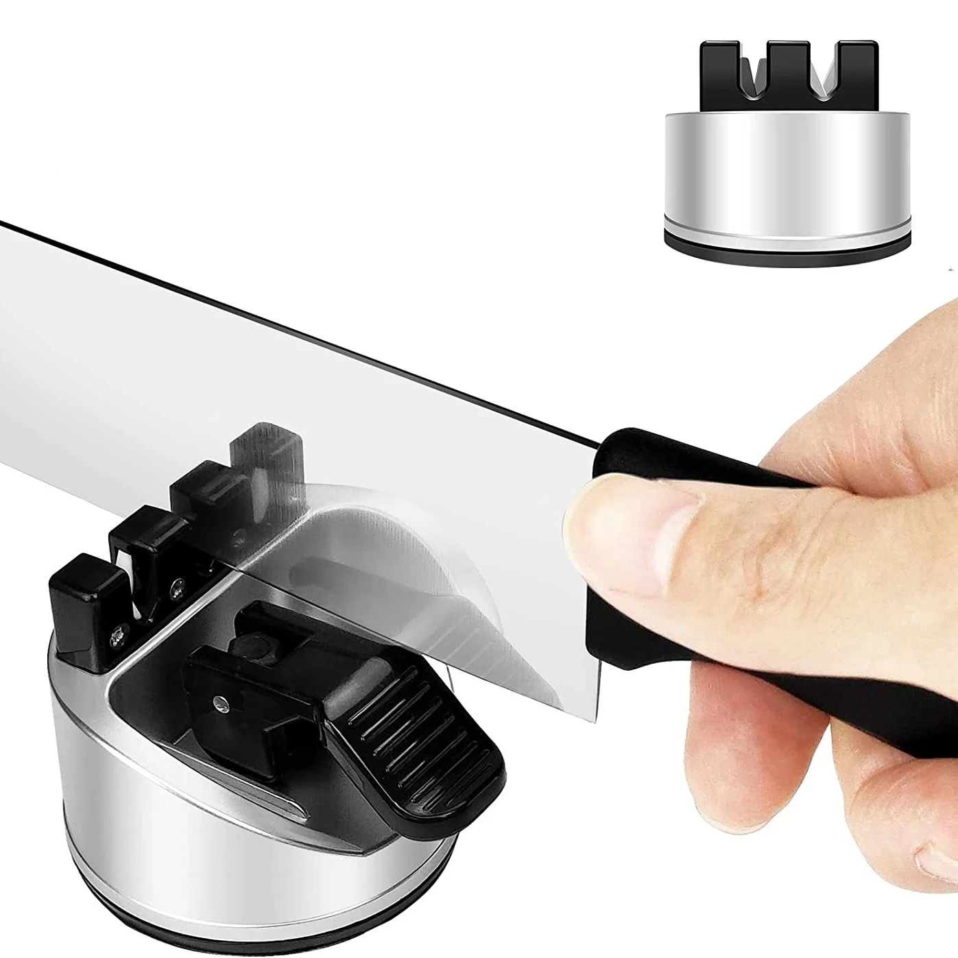 2025年新型ハンズフリー包丁研ぎ器、吸盤付きポケットナイフ - Kitchen Gadgets New 2025 のレビューと価格