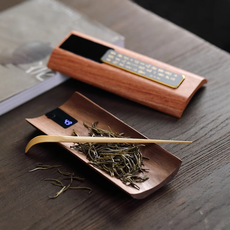 ウーリャン無垢材電子茶秤 - ブラックウォルナット茶盆 茶葉 - Digital Kitchen Scale のレビューと価格