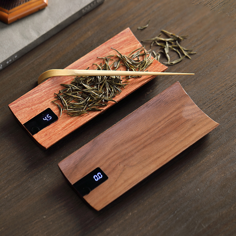 ウーリャン無垢材電子茶秤 - ブラックウォルナット茶盆 茶葉 - Digital Kitchen Scale のレビューと価格