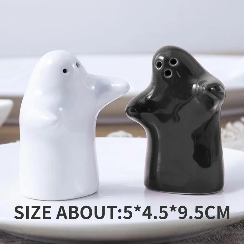 セラミックゴースト面白いミニコショウと塩ポット、調味料ポット - Korean Kitchen Gadgets のレビューと価格