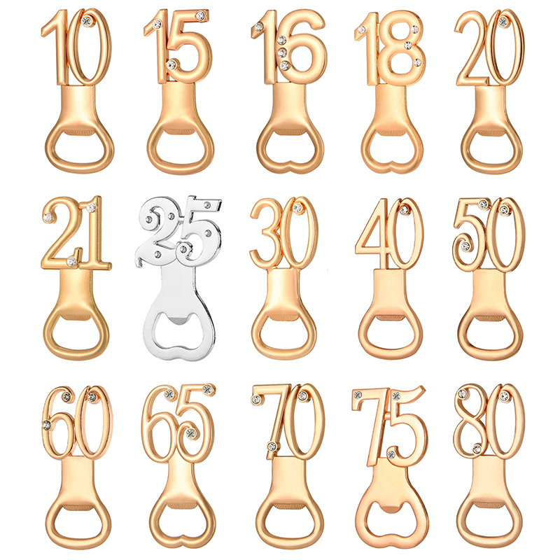 16/18/20/21/30/40/50/60 数字形状栓抜 - Kitchen Gadgets For Gifts のレビューと価格