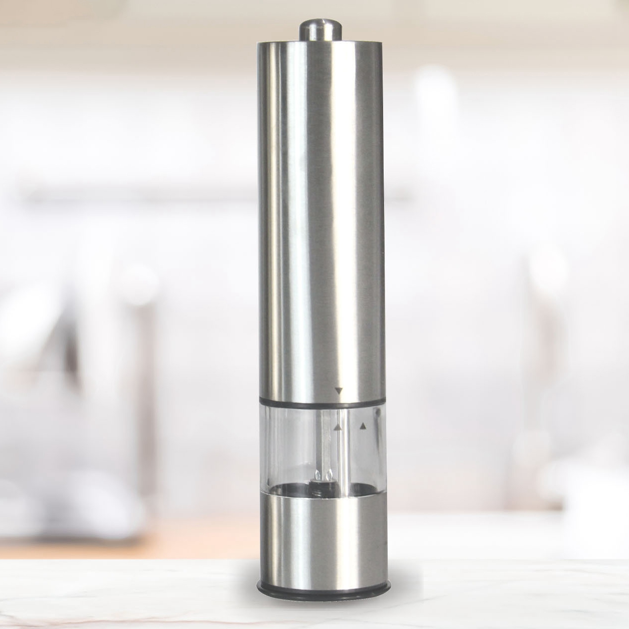 A56T-ステンレス製電動ソルト＆ペッパーミル 自動ハーブス - Kitchen Gadgets For Gifts のレビューと価格