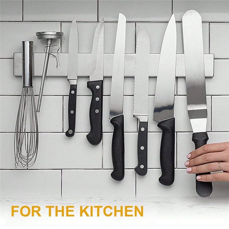 A76K 多目的磁気ナイフホルダー、壁掛け用ステンレス鋼ナイ - Magnetic Knife Strip のレビューと価格