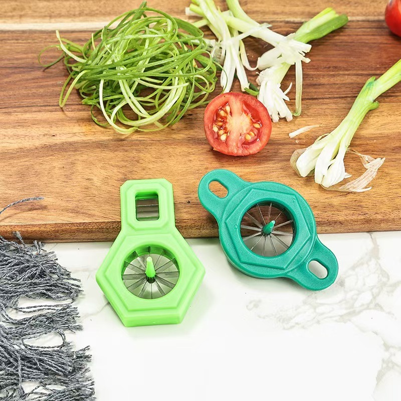 ネギカッターステンレス鋼梅の花ネギカッター家庭用クイックネギ - Kitchen Gadgets Drawing のレビューと価格