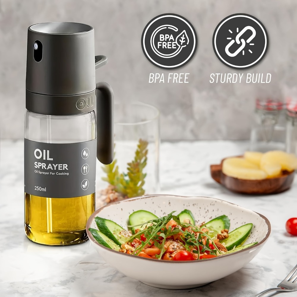 250MLオイルスプレーヤー、高硼珪酸ガラス製BPAフリー調 - Kitchen Gadgets Air Fryer のレビューと価格