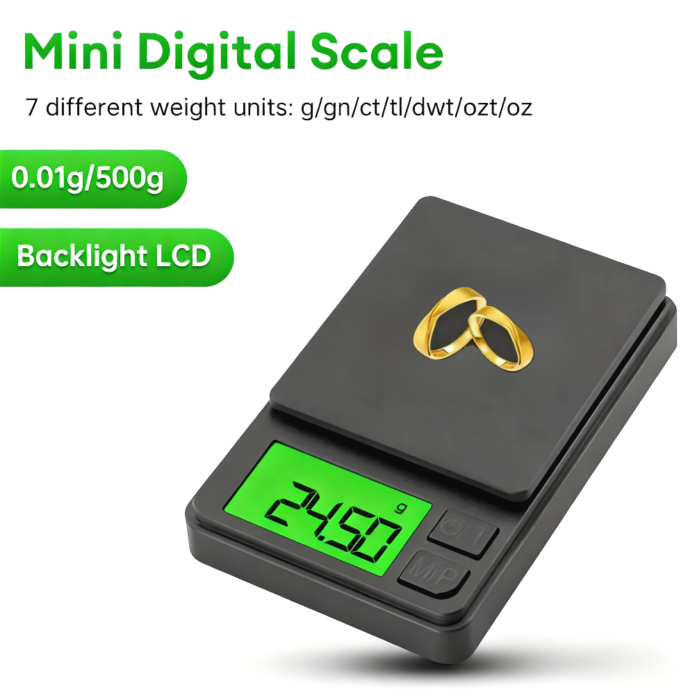 200/500/1000g 0.01g ミニデジタルスケール - Digital Kitchen Scale のレビューと価格