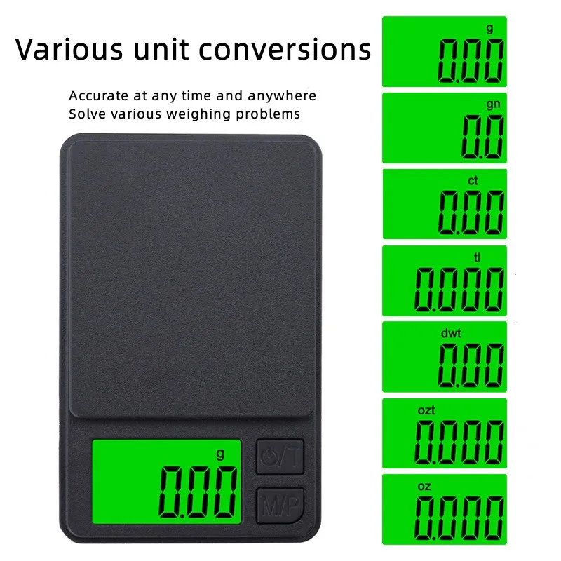 200/500/1000g 0.01g ミニデジタルスケール - Digital Kitchen Scale のレビューと価格