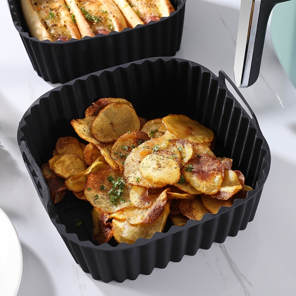 エアフライヤーシリコンライナー 正方形 再利用可能 ノンステ - Kitchen Gadgets Air Fryer のレビューと価格