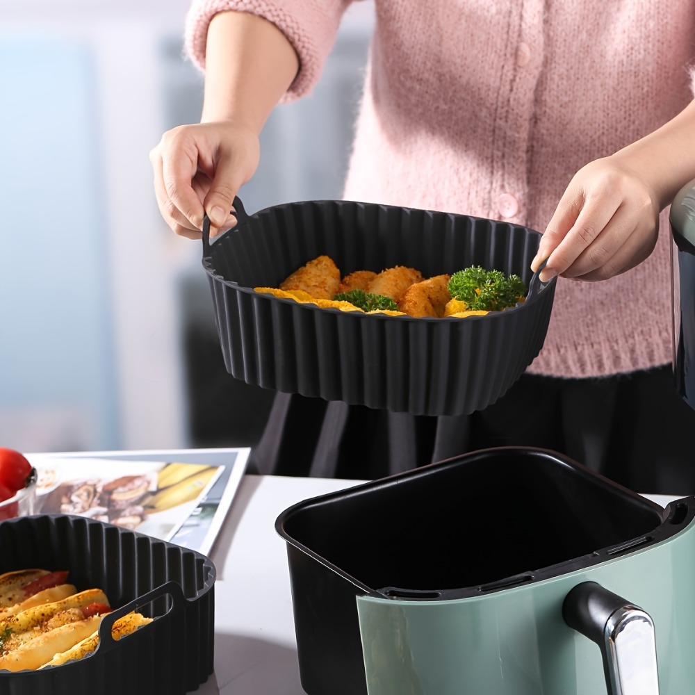 エアフライヤーシリコンライナー 正方形 再利用可能 ノンステ - Kitchen Gadgets Air Fryer のレビューと価格