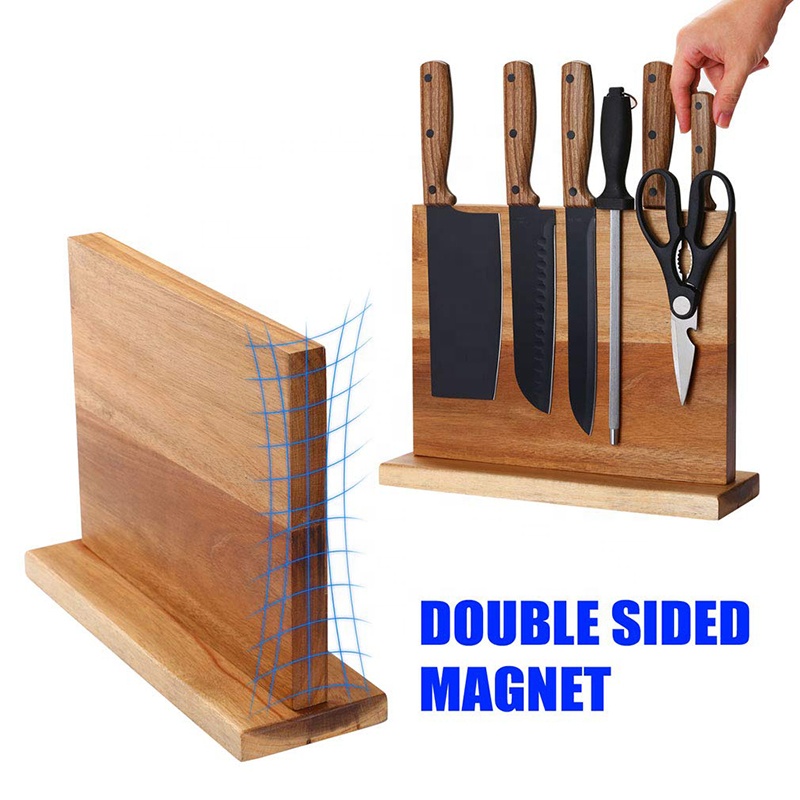 売れ筋キッチンナイフアクセサリー アカシア木製収納ブロックス - Magnetic Knife Strip のレビューと価格