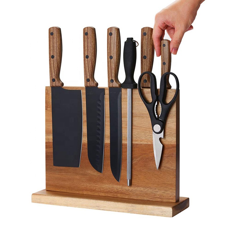 売れ筋キッチンナイフアクセサリー アカシア木製収納ブロックス - Magnetic Knife Strip のレビューと価格