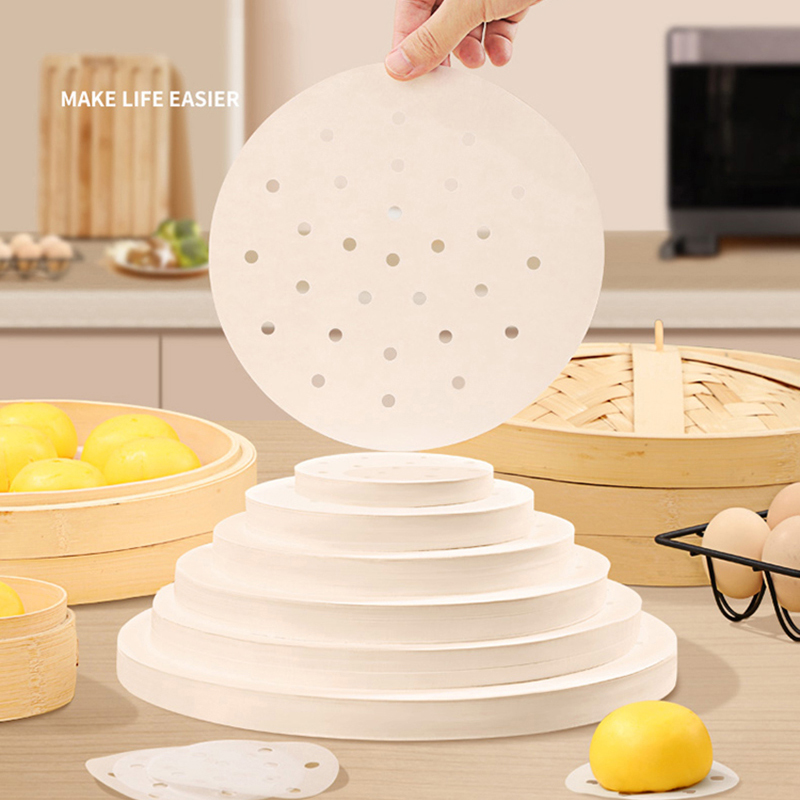 50枚入り 竹蒸し器用紙 使い捨て ノンスティック蒸し器マッ - Kitchen Gadgets Air Fryer のレビューと価格