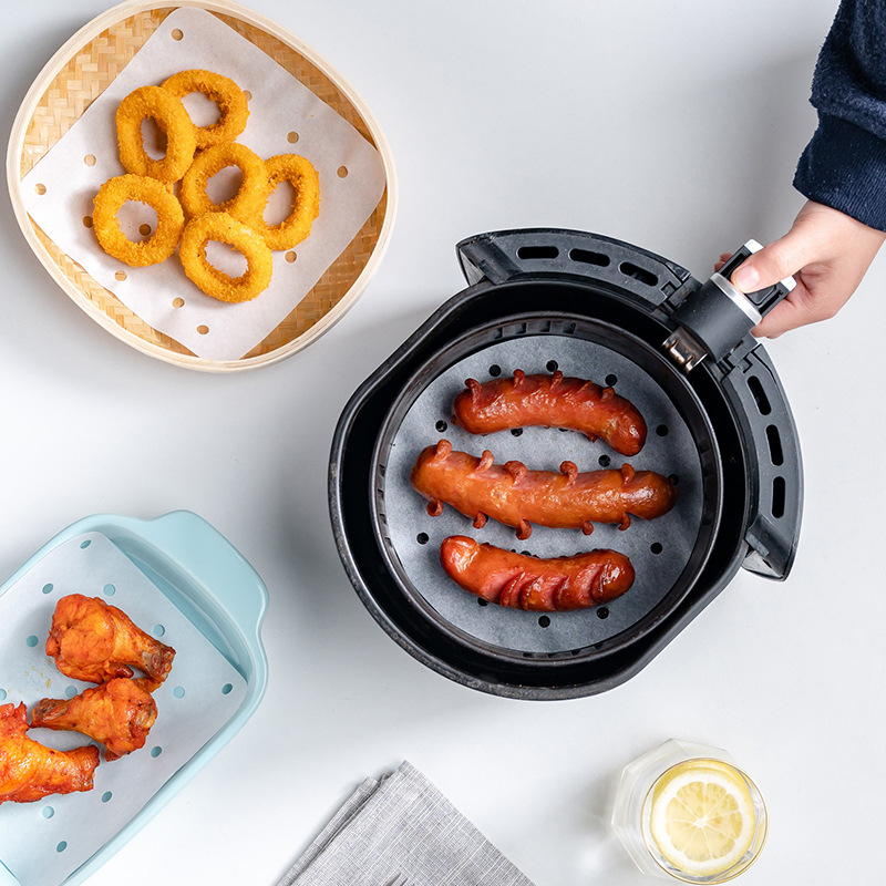 50枚入り 竹蒸し器用紙 使い捨て ノンスティック蒸し器マッ - Kitchen Gadgets Air Fryer のレビューと価格