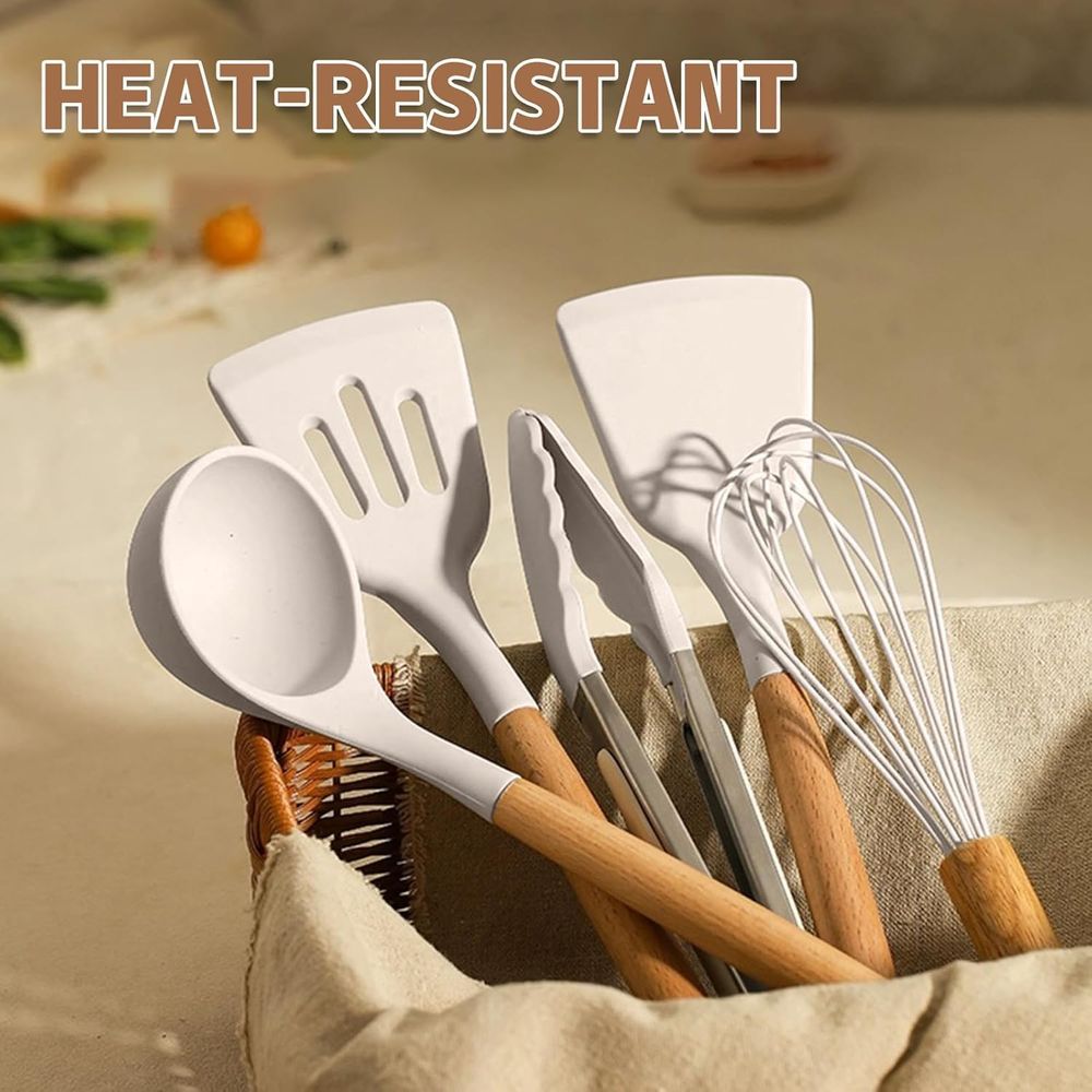 厚みのあるシリコン製キッチンツールセット - 調理器具セット - Kitchen Gadgets For Cooking のレビューと価格