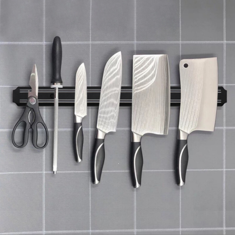 ステンレス鋼壁掛けナイフ磁気強力な強力なホルダーキッチン/バ - Magnetic Knife Strip のレビューと価格