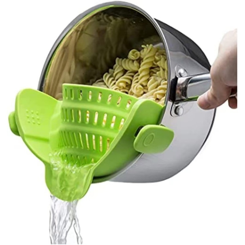 シリコーンキッチンストレーナークリップオン鍋とフライパン排水 - Kitchen Gadgets Pasta のレビューと価格