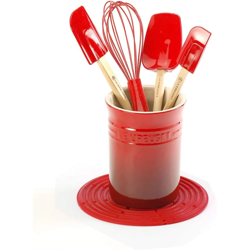 ルクルーゼ ストーンウェア製調理器具ホルダー マルチカラー  - Kitchen Gadgets Ideas のレビューと価格