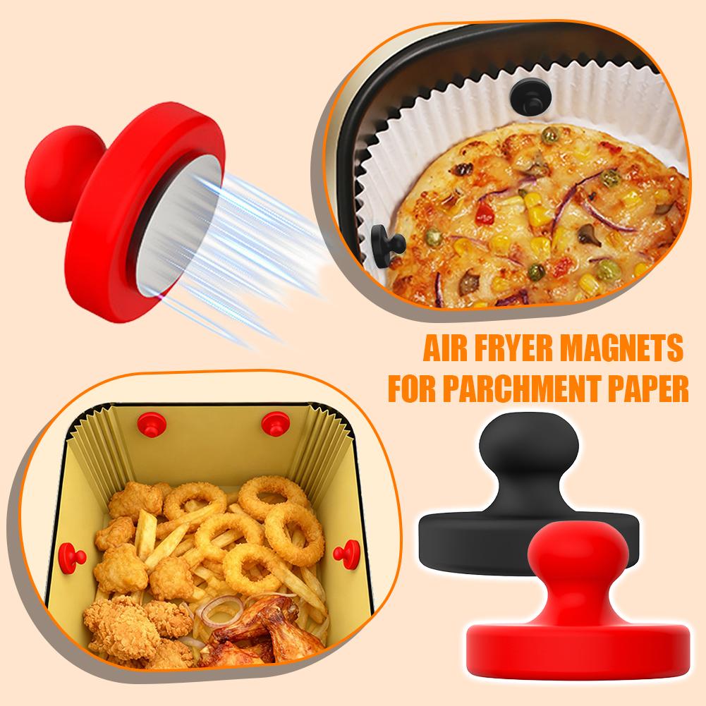 エアフライヤークッキングペーパー磁気固定クリップシリコーンケ - Kitchen Gadgets Air Fryer のレビューと価格