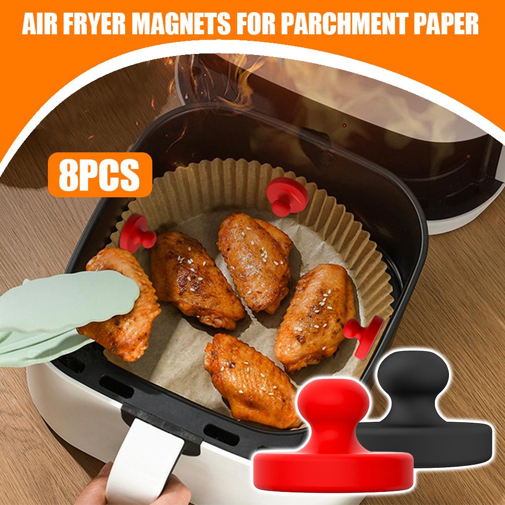 エアフライヤークッキングペーパー磁気固定クリップシリコーンケ - Kitchen Gadgets Air Fryer のレビューと価格