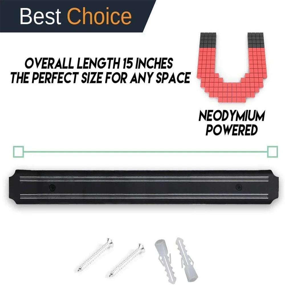 13 インチ磁気ナイフホルダー壁掛けステンレス鋼磁気ナイフス - Magnetic Knife Strip のレビューと価格