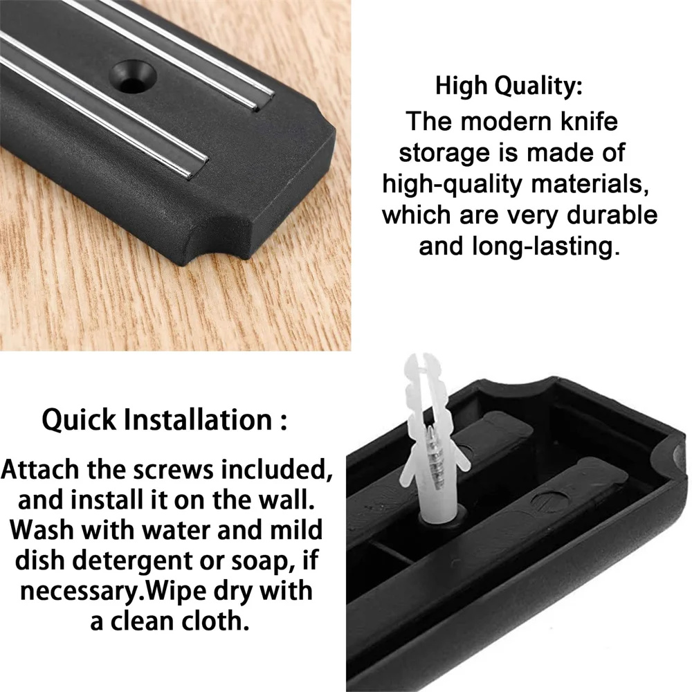 13 インチ磁気ナイフホルダー壁掛けステンレス鋼磁気ナイフス - Magnetic Knife Strip のレビューと価格